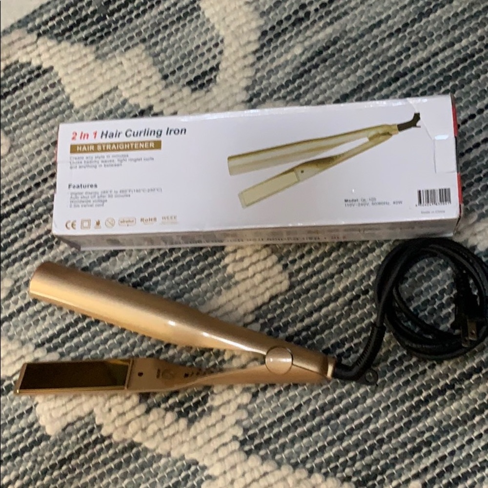 2in1 Iron curler and straightener